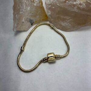 Pulseira para berloques dourada