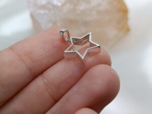 Mini moldura Estrela prata 925