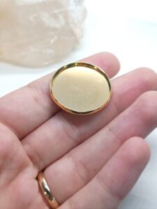 broche para noivo/noiva circulo dourado