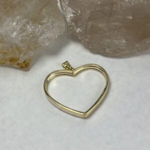 Moldura coração vazado Luíza (dourado)