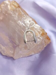Base para pingente jacaré G Prata 925