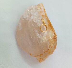 Moldura mini circulo prata 925 (vazada) banhado à ouro