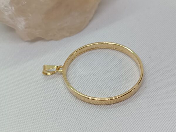 Moldura circulo vazado G (dourado)