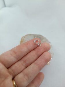 Caneco para berloque liso prata 925