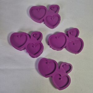 Molde triplo corações - BAZAR