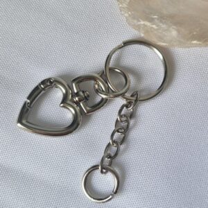 Base para chaveiro com mosquetão níquel