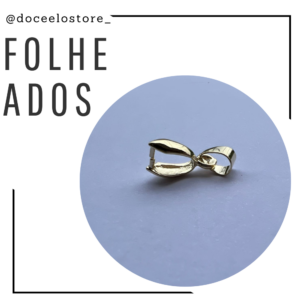 Base para pingente jacaré (dourado)