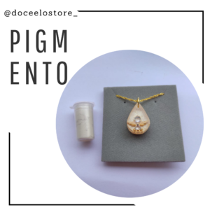 Mini pigmento ouro leve Doce Elo em pó