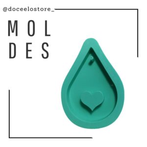 Molde Gota e coração