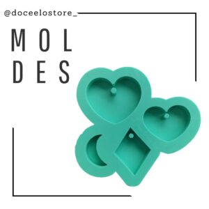 Molde coração mãe e filha