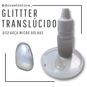Pigmento Glitter líquido disfarça microbolhas AZUL