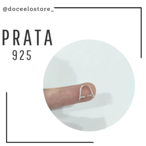 Base para pingente em Prata 925 em U