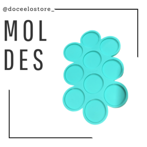 Molde 10 círculos 4 cm