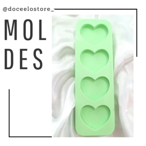 Molde 4 corações preferido das mamães sem pino