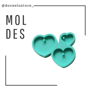Molde triplo corações
