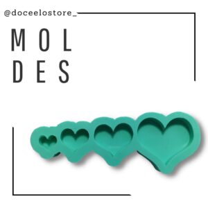 Molde corações PP,P,M e G