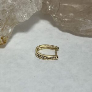 Base para pingente cravejada em zircônias Elegance dourada