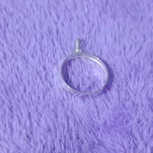 Moldura circulo G prata 925