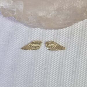 Implante par de mini asas dourado