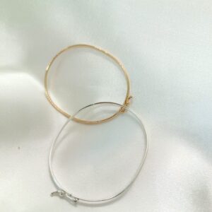 Bracelete semi rígido prata 925 infantil