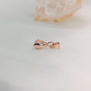 Base para pingente jacaré M (ouro rose)