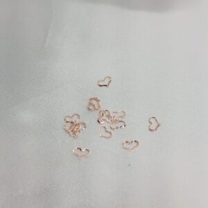 Aplique mini coração (rose)