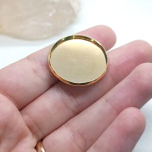 Broche para noivo/noiva círculo dourado