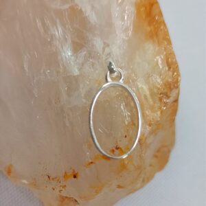 Moldura Oval M prata 925