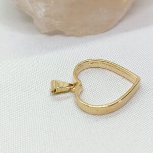 Moldura coração vazado M (dourado)