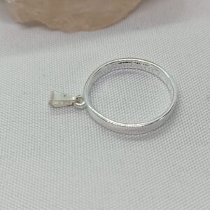 Moldura circulo vazado M (prateado)