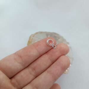 Caneco para berloque liso prata 925