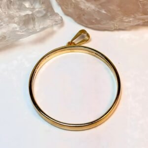 Moldura circulo vazado G (dourado)