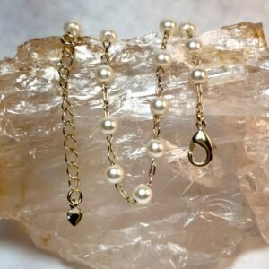 Pulseira pérolas 18cm (ajustável)