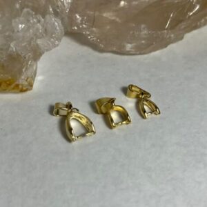 Base para pingente jacaré (dourado)