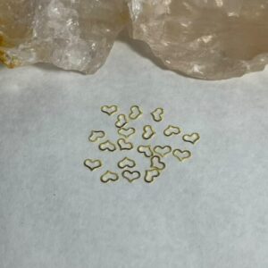 Aplique mini coração (dourado)